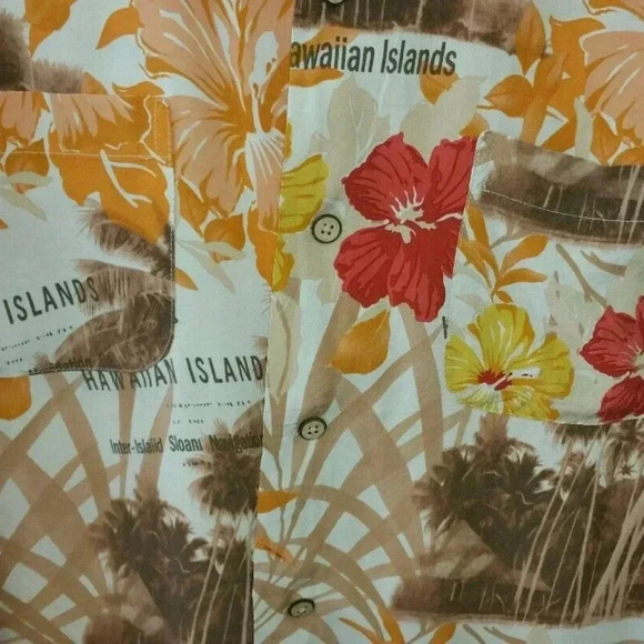 Burma Bibas Hawaiian Islands Palm Trees Hibiscus - Picture 1 of 5
